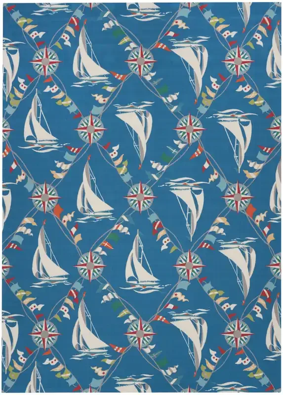 Waverly Sun N‘ Shade Snd89 Navy Area Rugs